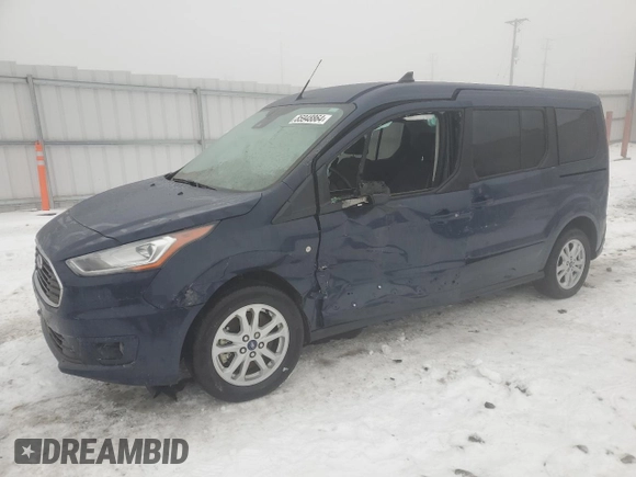 2020 Ford Transit Connect XLT with VIN NM0GE9F20L1469064, listed as a Copart auction lot 85948864 with 22,238 mi miles and Salvage title. Bid and sale history available at DreamBid. Image 1.