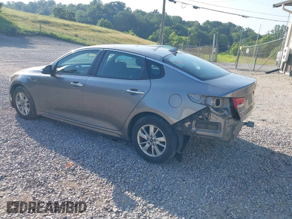 2018 Kia Optima LX with VIN 5XXGT4L38JG228590, listed as a IAAI auction lot 42557115 with 87,611 mi miles and . Bid and sale history available at DreamBid. Image 3.