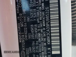 2023 Hyundai Kona N Line with VIN KM8K3CA39PU985326, listed as a Copart auction lot 65577004 with 68,719 mi miles and Salvage Title. Bid and sale history available at carsss.com. Image 13.