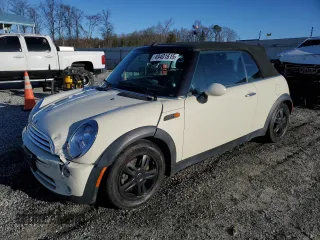 2008 MINI Convertible with VIN WMWRF33588TG18353, listed as a Copart auction lot 49401615 with 124,540 mi miles and Salvage Title. Bid and sale history available at DreamBid. Image 1.