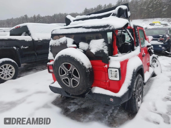 2018 Jeep Wrangler Sport S with VIN 1C4GJXAG4JW255734, listed as a IAAI auction lot 41510139 with Not Provided miles and . Bid and sale history available at DreamBid. Image 4.