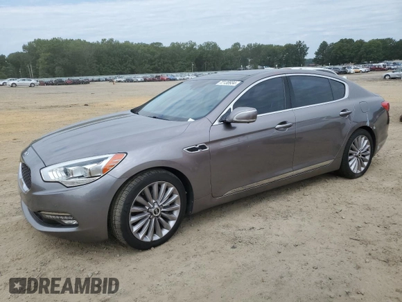 2015 Kia K900 Luxury with VIN KNALW4D42F6020253, listed as a Copart auction lot 72138934 with 112,947 mi miles and Salvage Title. Bid and sale history available at carsss.com. Image 1.