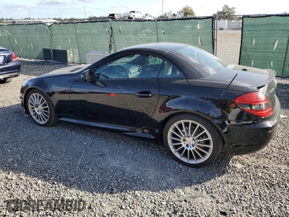 2009 Mercedes-Benz SLK-Class 3.0L with VIN WDBWK54F79F190128, listed as a Copart auction lot 80048934 with 32,354 mi miles and Salvage Title. Bid and sale history available at carsss.com. Image 2.