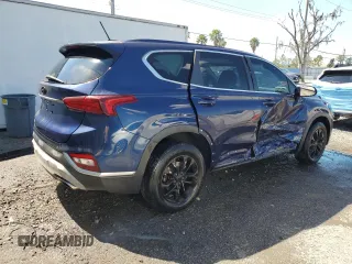 2019 Hyundai Santa Fe SE with VIN 5NMS23AD6KH104064, listed as a Copart auction lot 47028835 with 106,910 mi miles and Non Repairable. Bid and sale history available at DreamBid. Image 3.