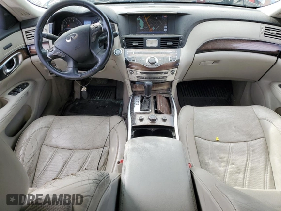 2011 Infiniti M with VIN JN1BY1ARXBM370844, listed as a Copart auction lot 62425515 with 277,315 mi miles and Salvage title. Bid and sale history available at DreamBid. Image 8.