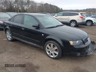 2003 Audi A4 1.8T with VIN WAULC68E73A239919, listed as a IAAI auction lot 41736041 with 999,999 mi miles. Bid and sale history available at carsss.com. Image 1.