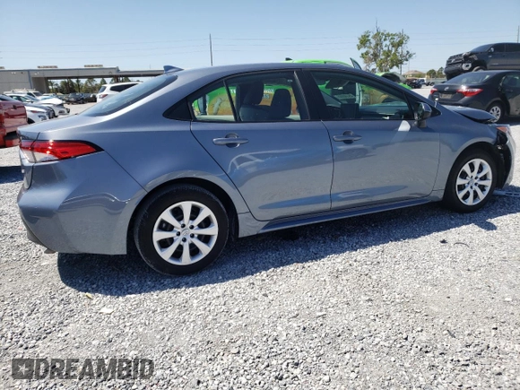 2024 Toyota Corolla LE with VIN 5YFB4MDE3RP187201, listed as a Copart auction lot 49398565 with 38,020 mi miles and Salvage Title. Bid and sale history available at carsss.com. Image 3.