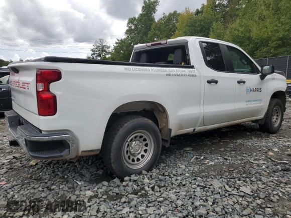 2021 Chevrolet Silverado 1500 Work Truck with VIN 1GCRWAEF1MZ205191, listed as a Copart auction lot 73381534 with 100,739 mi miles and Salvage Title. Bid and sale history available at DreamBid. Image 3.