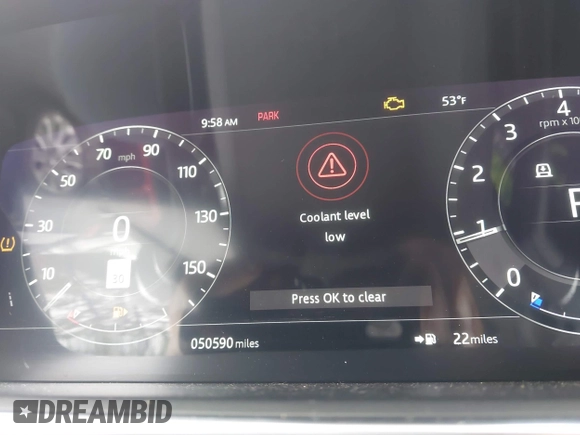 2018 Land Rover Range Rover Sport HSE with VIN SALWR2RVXJA186399, listed as a IAAI auction lot 41077754 with 50,590 mi miles. Bid and sale history available at carsss.com. Image 15.