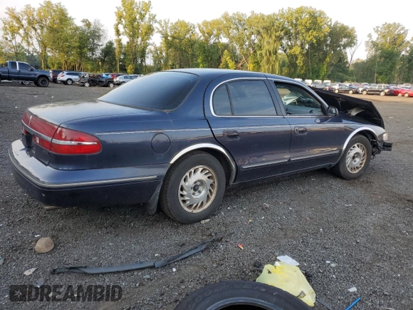 1996 Lincoln Continental with VIN 1LNLM97V7TY712532, listed as a Copart auction lot 74363424 with 0 mi miles and Non Repairable. Bid and sale history available at carsss.com. Image 3.