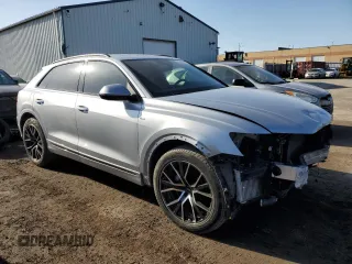 2019 Audi Q8 Prestige with VIN WA1FVAF13KD036479, listed as a Copart auction lot 46460035 with 121,107 mi miles and Salvage title. Bid and sale history available at DreamBid. Image 4.