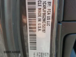 2021 Jeep Grand Cherokee Limited with VIN 1C4RJFBG2MC752787, listed as a Copart auction lot 64932385 with Not provided miles and Salvage title. Bid and sale history available at DreamBid. Image 13.