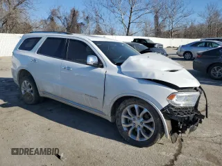 2018 Dodge Durango Citadel with VIN 1C4RDJEG0JC400423, listed as a Copart auction lot 42122825 with 123,903 mi miles and Salvage title. Bid and sale history available at DreamBid. Image 4.
