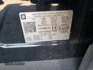 2019 Cadillac XT4 AWD Premium Luxury с VIN 1GYFZDR4XKF170289, выставлен на аукционе Copart как лот 75809964 с пробегом 100 524 миль миль и Списание • Salvage title. История ставок и продаж доступна на DreamBid. Изображение 14.