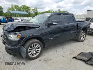 2022 Ram 1500 Laramie with VIN 1C6SRFJT8NN170831, listed as a Copart auction lot 55105435 with 29,763 mi miles and Salvage title. Bid and sale history available at DreamBid. Image 1.
