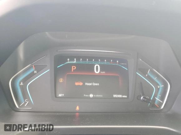 2020 Honda Odyssey Elite with VIN 5FNRL6H91LB023846, listed as a Copart auction lot 48240135 with 92,400 mi miles and Salvage title. Bid and sale history available at DreamBid. Image 9.