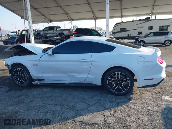 2021 Ford Mustang GT with VIN 1FA6P8CF1M5110879, listed as a IAAI auction lot 41451066 with 61,243 mi miles and . Bid and sale history available at DreamBid. Image 14.