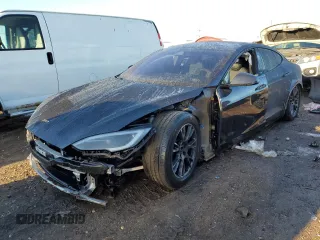 2024 Tesla Model S with VIN 5YJSA1E55RF534643, listed as a Copart auction lot 46422475 with Not provided miles and Salvage title. Bid and sale history available at DreamBid. Image 1.