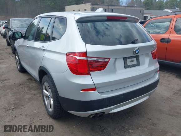 2012 BMW X3 28i with VIN 5UXWX5C55CL728988, listed as a IAAI auction lot 42050354 with 218,637 mi miles and . Bid and sale history available at DreamBid. Image 3.