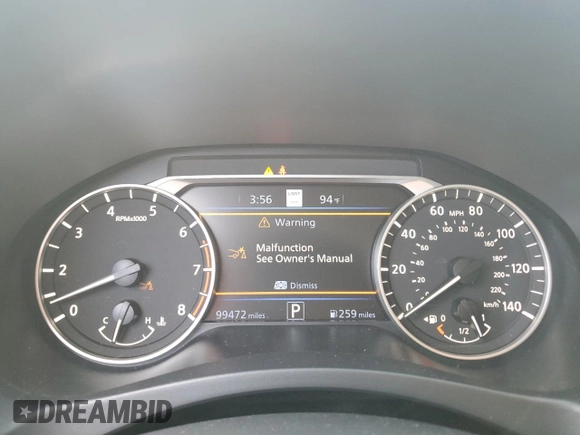 2019 Nissan Altima SL with VIN 1N4BL4EW5KC212582, listed as a Copart auction lot 69220004 with 99,472 mi miles and Salvage Title. Bid and sale history available at DreamBid. Image 9.
