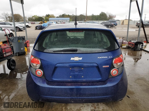2014 Chevrolet Sonic LT with VIN 1G1JC6SBXE4185129, listed as a Copart auction lot 50242585 with 90,905 mi miles and Clean Title. Bid and sale history available at carsss.com. Image 6.