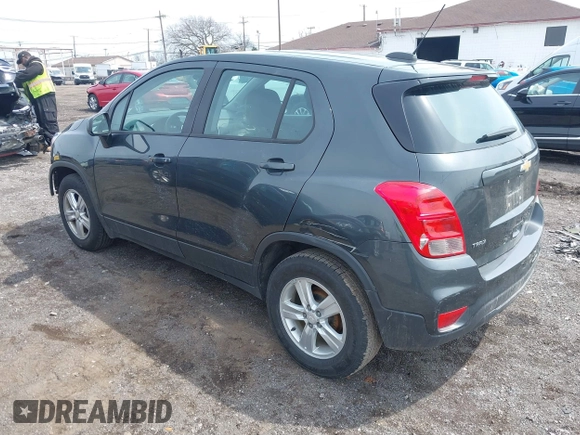 2020 Chevrolet Trax LS with VIN 3GNCJKSBXLL185161, listed as a IAAI auction lot 42032231 with 82,587 mi miles and . Bid and sale history available at DreamBid. Image 3.