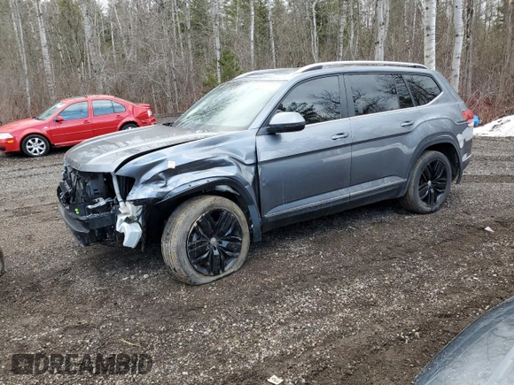 2019 Volkswagen Atlas SEL with VIN 1V2MR2CA8KC596112, listed as a Copart auction lot 49587075 with Not provided miles and Salvage title. Bid and sale history available at DreamBid. Image 1.