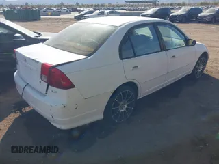 2004 Honda Civic LX with VIN 2HGES15504H509907, listed as a IAAI auction lot 41495701 with 104,959 mi miles. Bid and sale history available at carsss.com. Image 4.