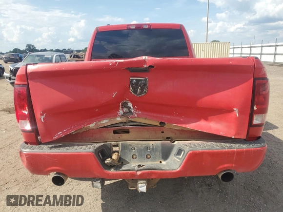 2013 Ram 1500 Express with VIN 1C6RR6FTXDS578223, listed as a Copart auction lot 55131875 with 195,958 mi miles and Salvage title. Bid and sale history available at DreamBid. Image 6.