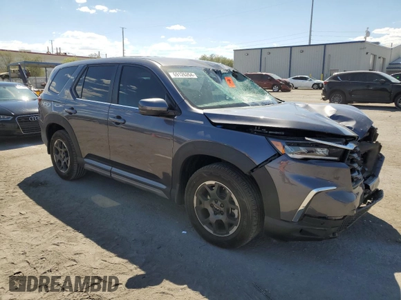 2023 Honda Pilot EX-L 8 Passenger with VIN 5FNYG2H42PB013197, listed as a Copart auction lot 69126264 with 19,243 mi miles and Salvage Title. Bid and sale history available at carsss.com. Image 4.