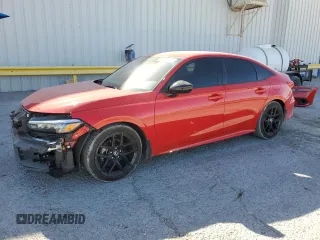 2023 Honda Civic Sport with VIN 2HGFE2F50PH545780, listed as a Copart auction lot 57290695 with 29,863 mi miles and Salvage title. Bid and sale history available at DreamBid. Image 1.