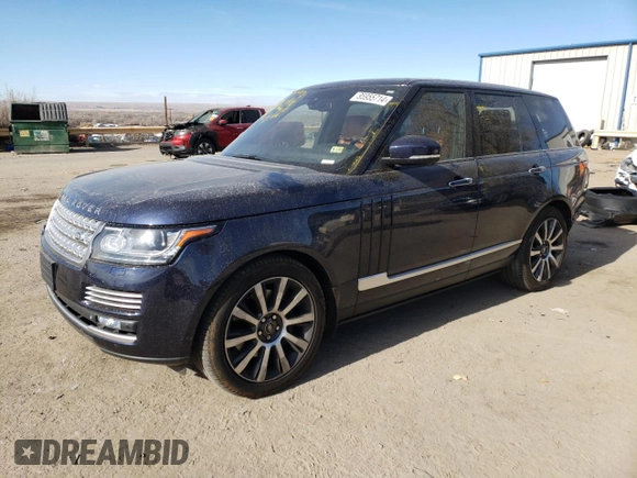 2014 Land Rover Range Rover Supercharged Autobiography with VIN SALGV2TF5EA153382, listed as a Copart auction lot 85955714 with 103,059 mi miles and Salvage title. Bid and sale history available at DreamBid. Image 1.