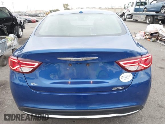 2015 Chrysler 200 Limited with VIN 1C3CCCAB5FN640243, listed as a IAAI auction lot 41198115 with 152,871 mi miles. Bid and sale history available at carsss.com. Image 17.