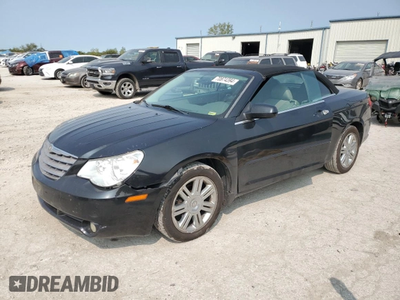 2008 Chrysler Sebring Limited with VIN 1C3LC65M28N135731, listed as a Copart auction lot 70874394 with 158,963 mi miles and Salvage Title. Bid and sale history available at carsss.com. Image 1.