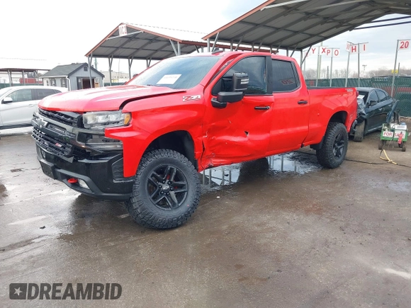 2021 Chevrolet Silverado 1500 LT Trail Boss with VIN 3GCPYFED3MG246645, listed as a IAAI auction lot 41695230 with 73,376 mi miles and . Bid and sale history available at DreamBid. Image 2.