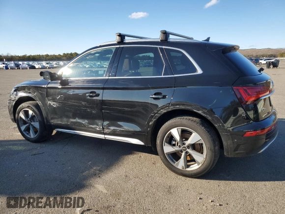 2023 Audi Q5 Premium with VIN WA1ABAFY0P2180588, listed as a Copart auction lot 45296975 with 24,530 mi miles and Salvage Title. Bid and sale history available at carsss.com. Image 2.