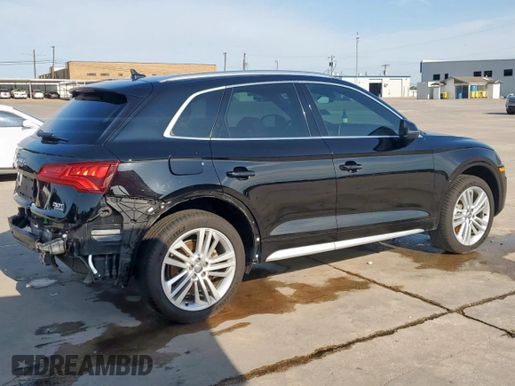 2018 Audi Q5 Premium Plus with VIN WA1BNAFY9J2200937, listed as a Copart auction lot 57279055 with 90,416 mi miles and Salvage title. Bid and sale history available at DreamBid. Image 3.