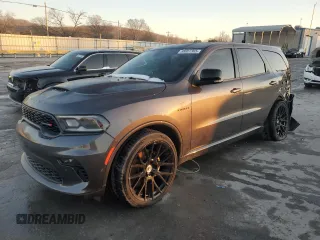 2021 Dodge Durango R/T with VIN 1C4SDHCT5MC760656, listed as a Copart auction lot 88007365 with 13,115 mi miles and Salvage Title. Bid and sale history available at DreamBid. Image 1.