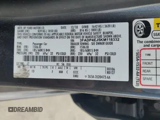 2019 Ford Fiesta SE with VIN 3FADP4EJ5KM118332, listed as a Copart auction lot 55664755 with 51,877 mi miles and Clean Title. Bid and sale history available at DreamBid. Image 13.