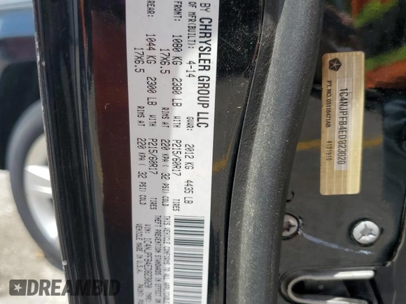 2014 Jeep Patriot Latitude with VIN 1C4NJPFB4ED823020, listed as a Copart auction lot 54746855 with 208,998 mi miles and Clean Title. Bid and sale history available at carsss.com. Image 13.