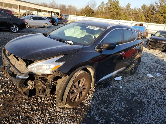 2017 Nissan Murano SL with VIN 5N1AZ2MGXHN117432, listed as a Copart auction lot 88562565 with 88,391 mi miles and Salvage Title. Bid and sale history available at carsss.com. Image 1.