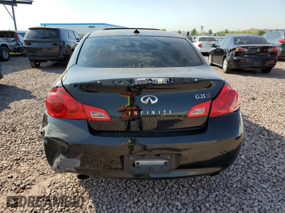 2008 Infiniti G35 Journey with VIN JNKBV61E58M224911, listed as a Copart auction lot 70916914 with Not Provided miles and Salvage Title. Bid and sale history available at DreamBid. Image 6.