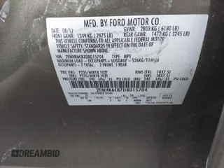 2013 Ford Flex SEL with VIN 2FMHK6C87DBD15704, listed as a IAAI auction lot 41581765 with 152,041 mi miles. Bid and sale history available at carsss.com. Image 9.