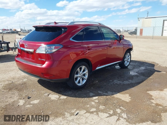 2010 Lexus RX 350 with VIN 2T2ZK1BA6AC021080, listed as a IAAI auction lot 41751493 with 173,002 mi miles. Bid and sale history available at carsss.com. Image 4.