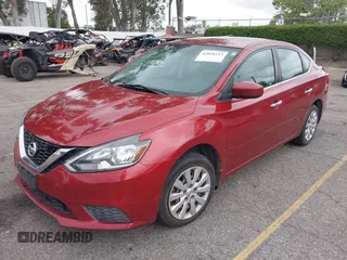 2016 Nissan Sentra S with VIN 3N1AB7AP2GL655909, listed as a IAAI auction lot 42028213 with 75,461 mi miles. Bid and sale history available at carsss.com. Image 2.