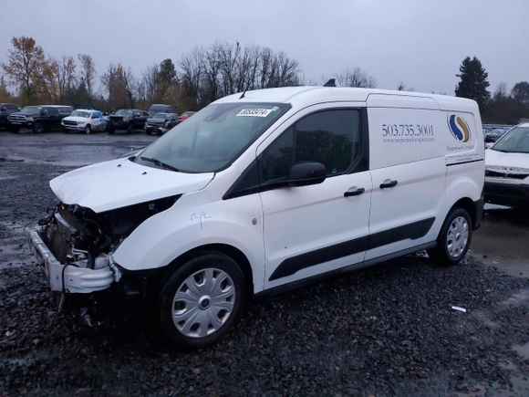 2021 Ford Transit Connect Van XL with VIN NM0LS7E21M1491010, listed as a Copart auction lot 42839745 with 74,518 mi miles and Salvage Title. Bid and sale history available at carsss.com. Image 1.