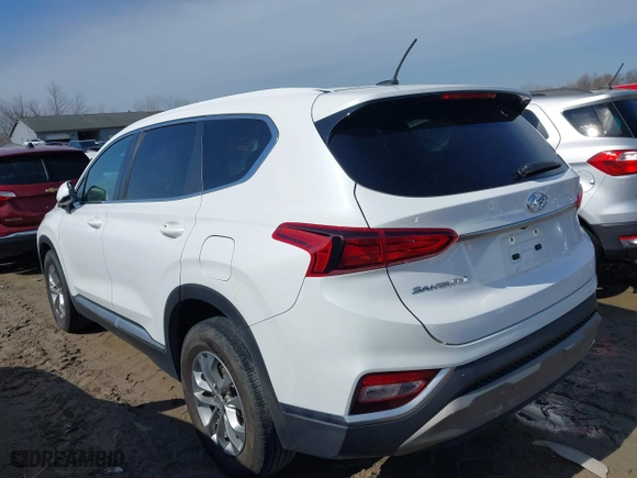 2019 Hyundai Santa Fe SE with VIN 5NMS23AD3KH070603, listed as a IAAI auction lot 41760416 with 62,676 mi miles. Bid and sale history available at carsss.com. Image 3.