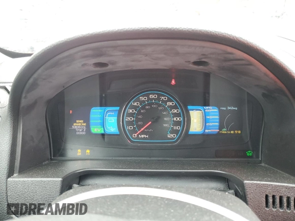 2012 Ford Fusion Hybrid z VIN 3FADP0L34CR349269, wystawiony jako Copart lot #58795725 z przebiegiem 53 633 mil mil oraz Szkoda całkowita • Salvage title. Historia ofert i sprzedaży dostępna na DreamBid. Obrazek 9.