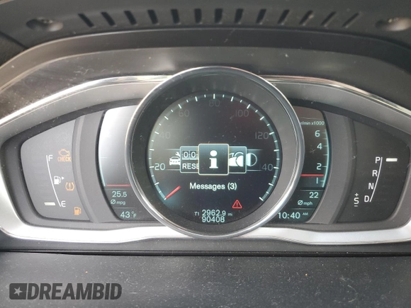 2015 Volvo S60 T5 Drive-E Premier Plus with VIN YV126MFC8F1307154, listed as a Copart auction lot 49146085 with 90,408 mi miles and Clean Title. Bid and sale history available at carsss.com. Image 9.