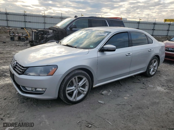 2015 Volkswagen Passat 2.0L TDI SEL Premium with VIN 1VWCV7A39FC010210, listed as a Copart auction lot 44264235 with 166,912 mi miles and Salvage Title. Bid and sale history available at carsss.com. Image 1.